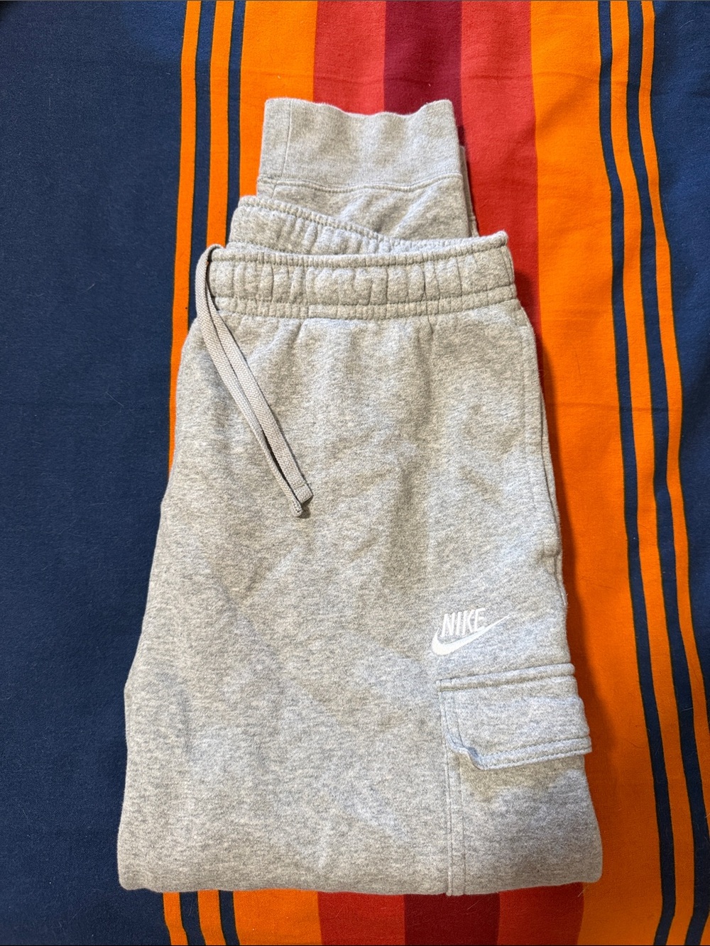 Nike Mens Grey Cargo Sweatpants